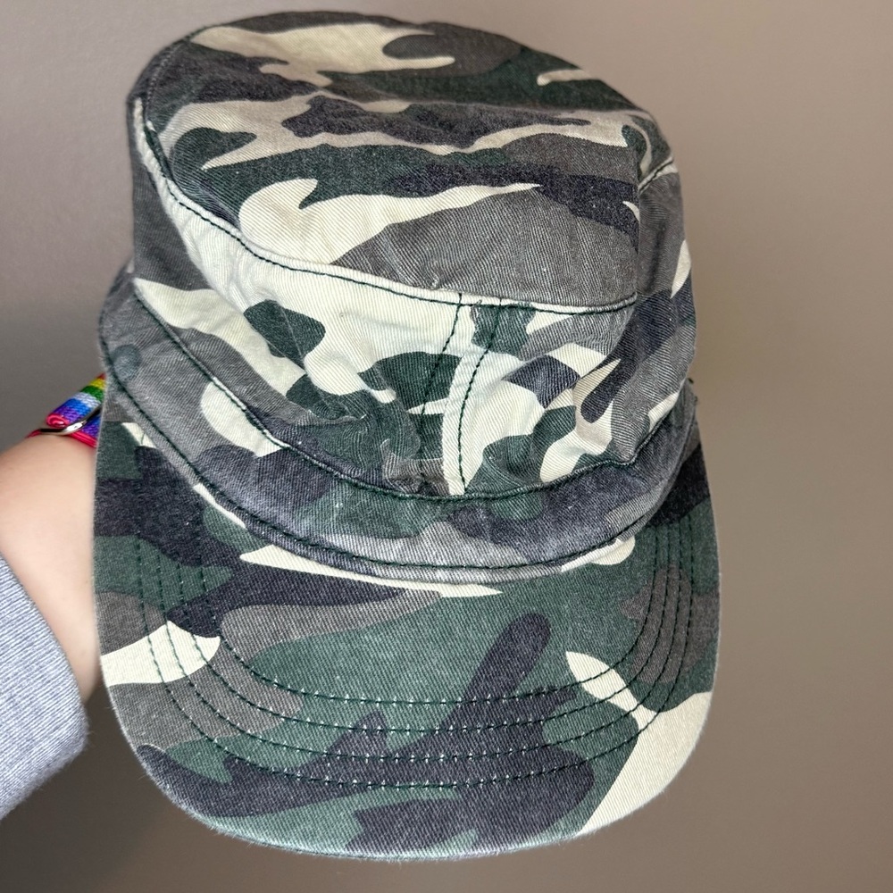 Corona Camouflage Cap with Black and White Accents